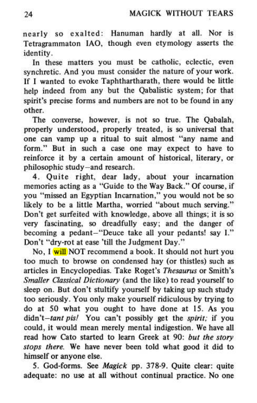 Original scan of Magick Without Tears, PDF page 57