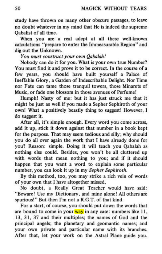 Original scan of Magick Without Tears, PDF page 83