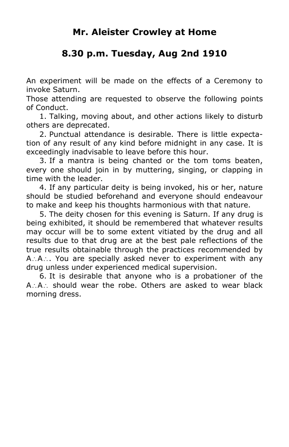 Original scan of Mr. Aleister Crowley at Home, PDF page 1