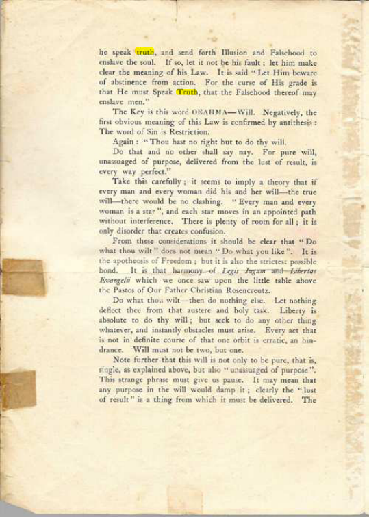 Original scan of The Message of the Master Therion, PDF page 2