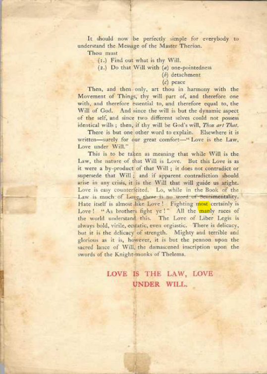 Original scan of The Message of the Master Therion, PDF page 4